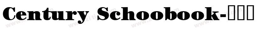 Century Schoobook字体转换